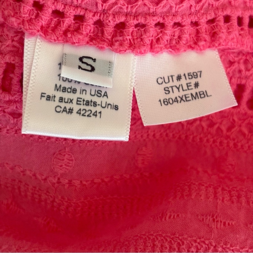 STARKX Monica Pink Short Sleeve Top Small Coastal Chic - Picture 8 of 10